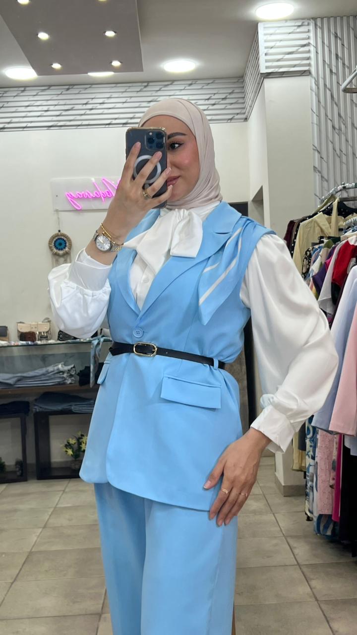 Blue Set With foulard