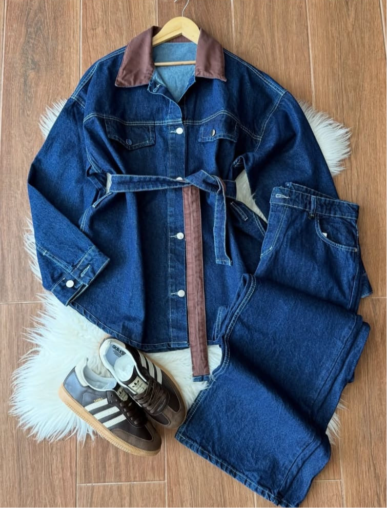 Cocoa Blue Denim Set
