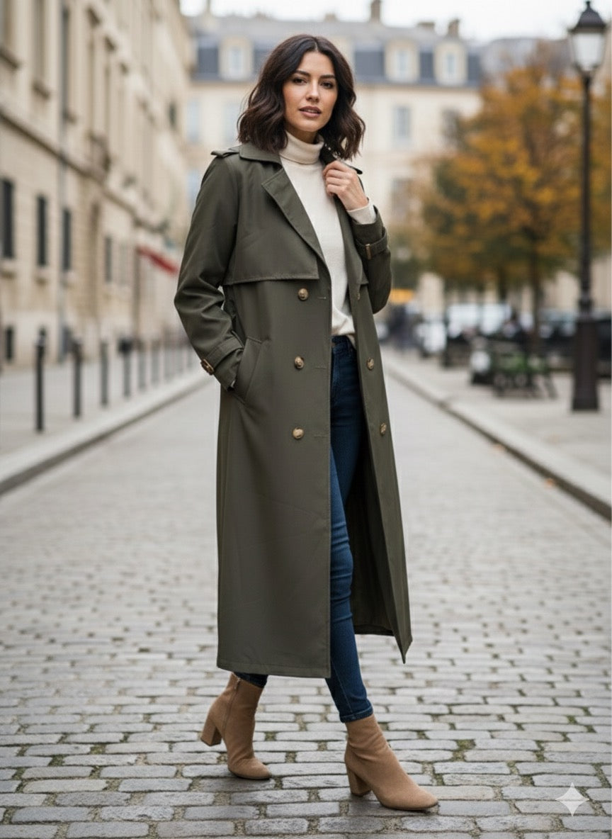 Dark Emerald Trenchcoat