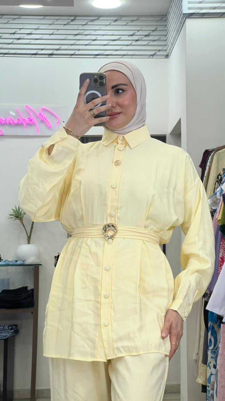 Pastel Yellow Classy Set