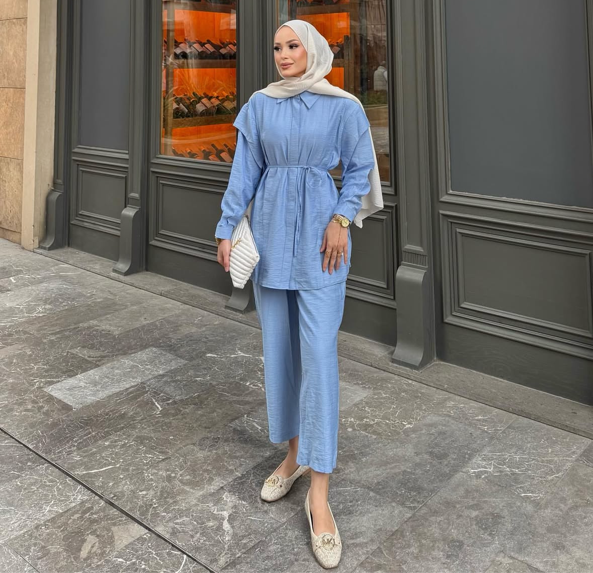 Pastel Blue Trendy Set