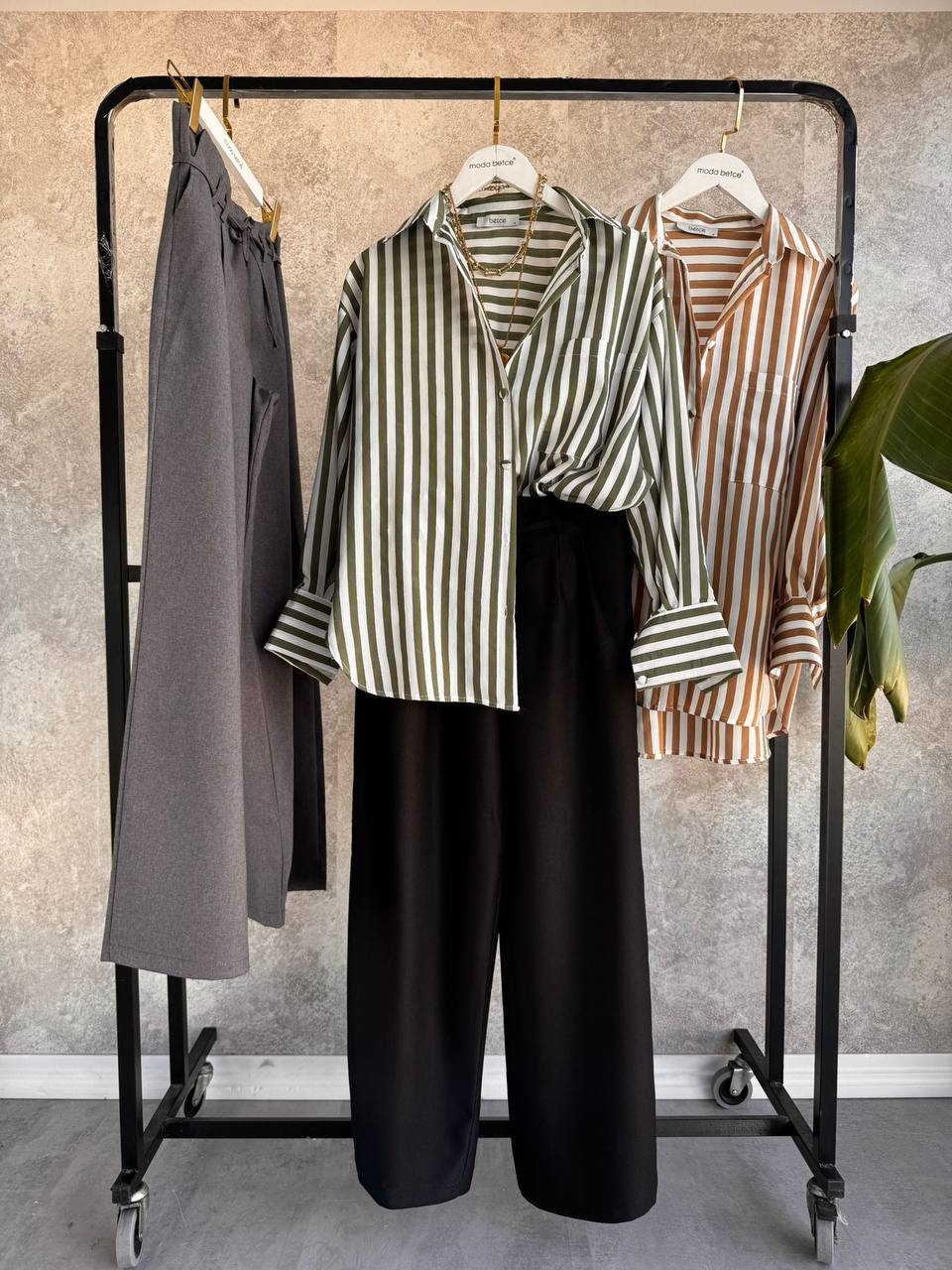 Kaki Lines Shirt