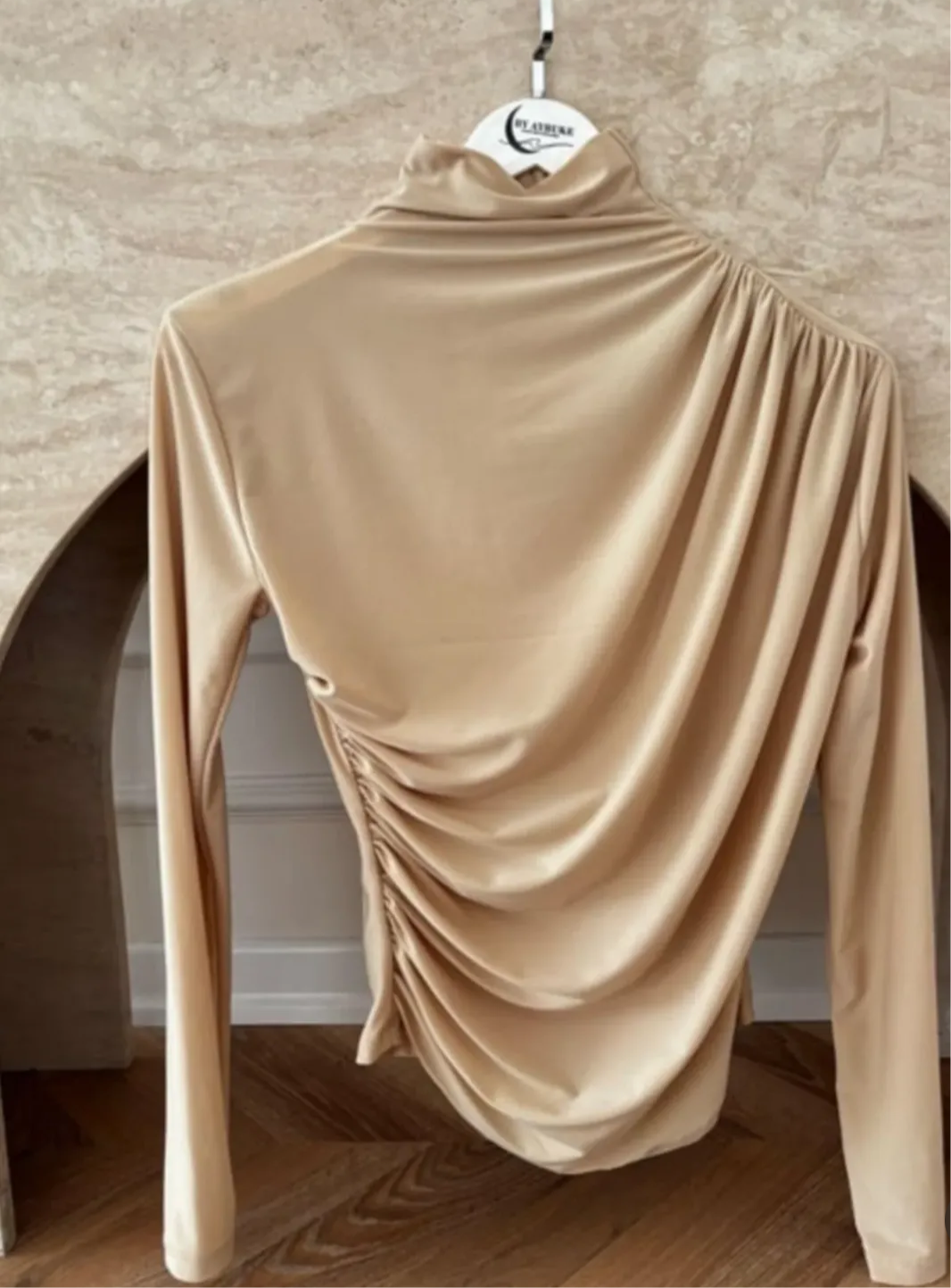 Beige Basic Top