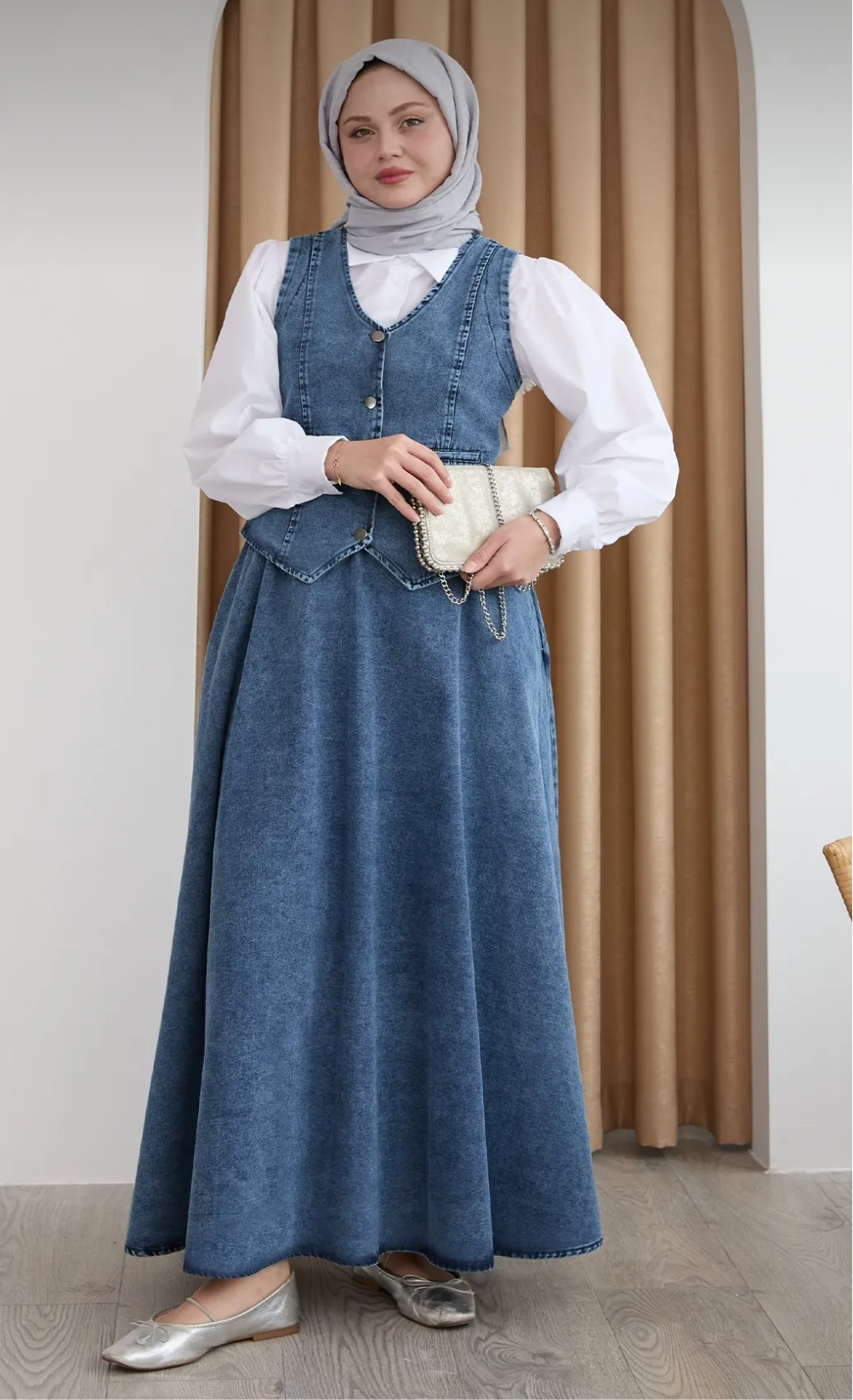 Jeans Skirt Set