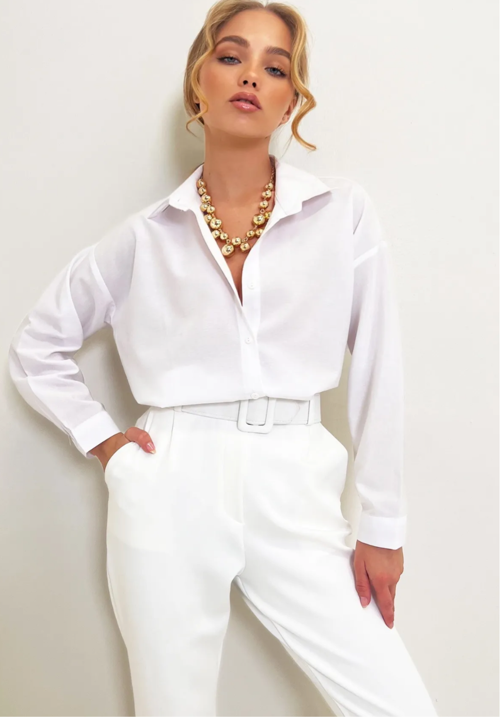 White basic shirt