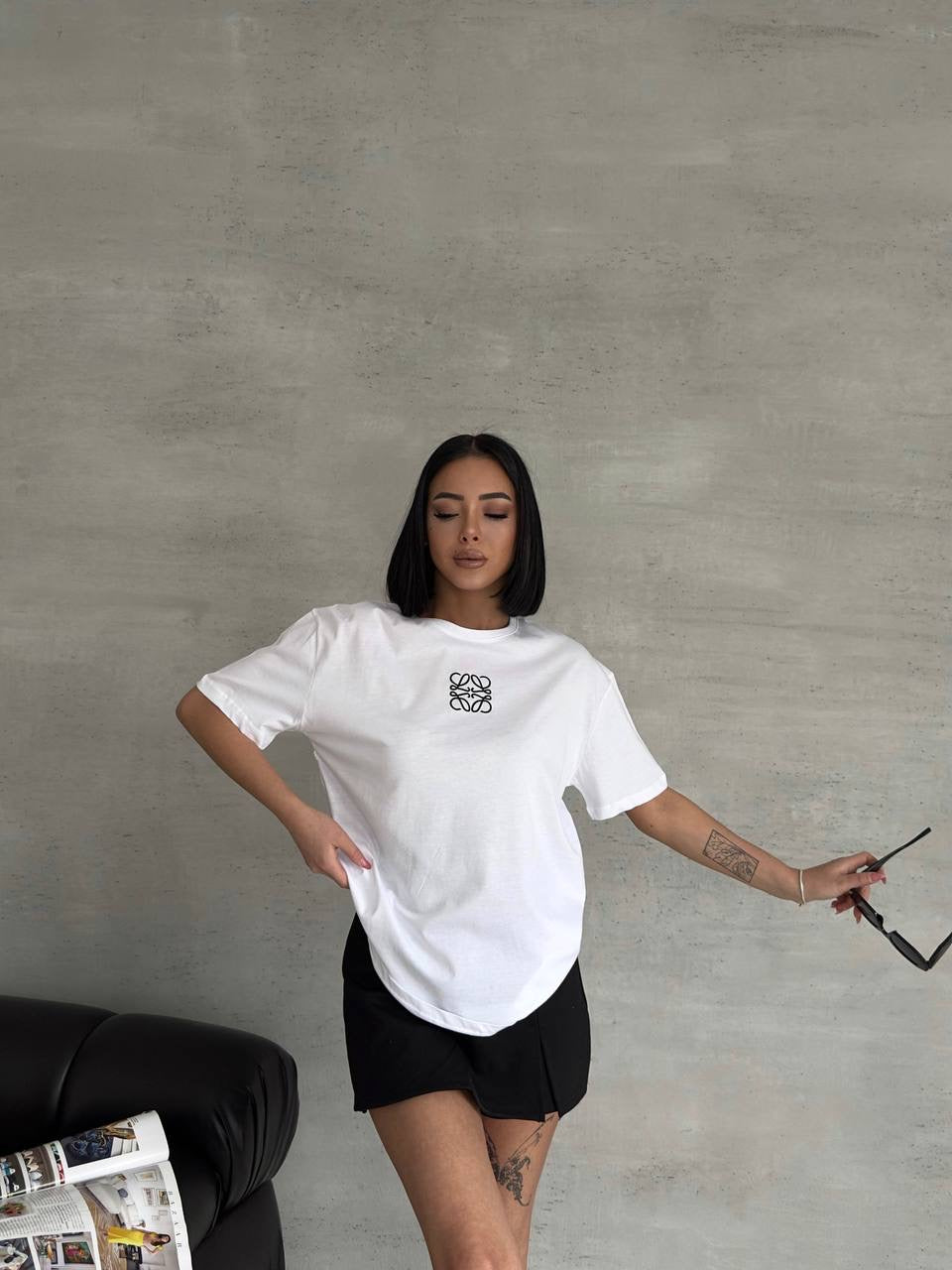 Trendy T-shirt -white
