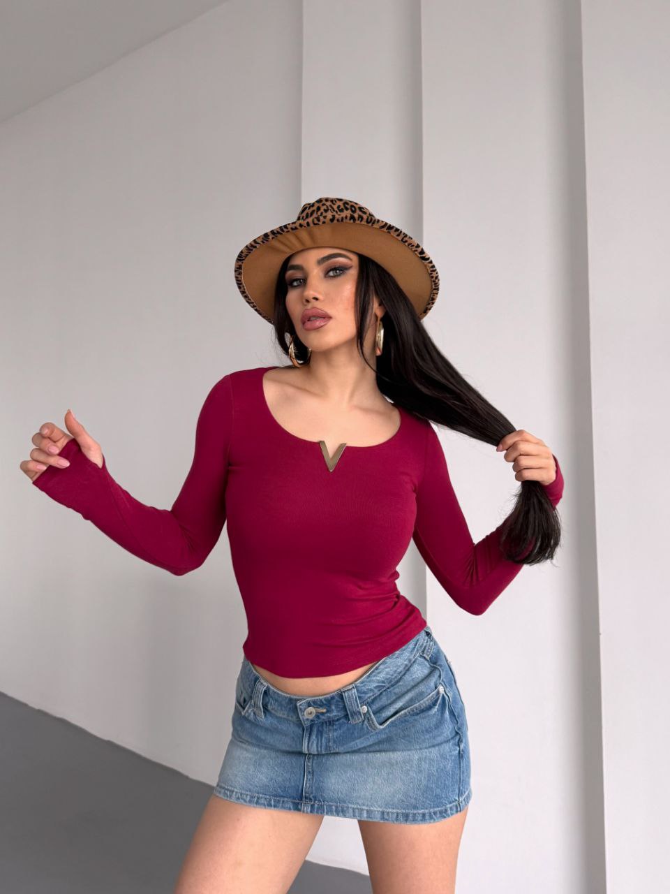 Burgundy Top