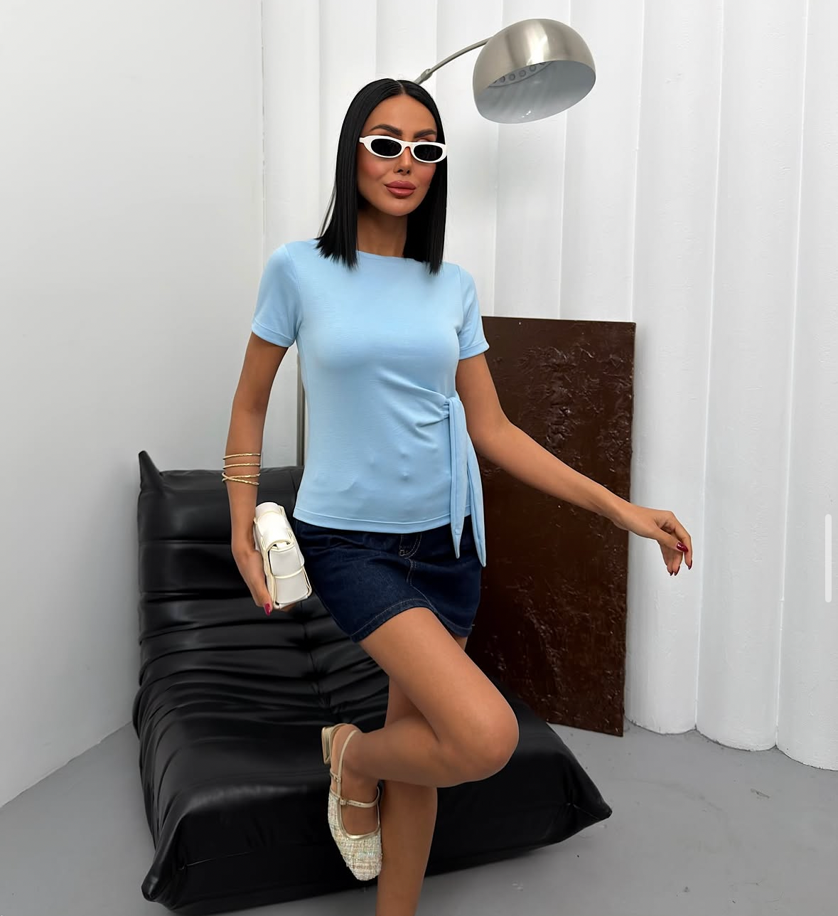 Blue Ribbon Top