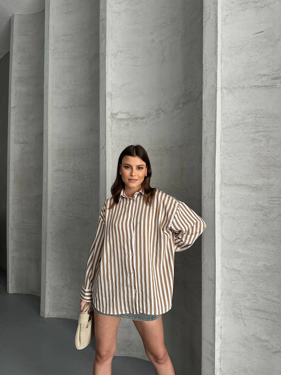Beige Lines Shirt