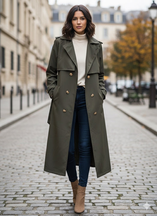 Dark Emerald Trenchcoat